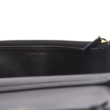 Chanel Calfskin Crocodile Embossed Graffiti 2.55 Cocodile Reissue Wallet On Chain WOC Black Gold 7 of 13