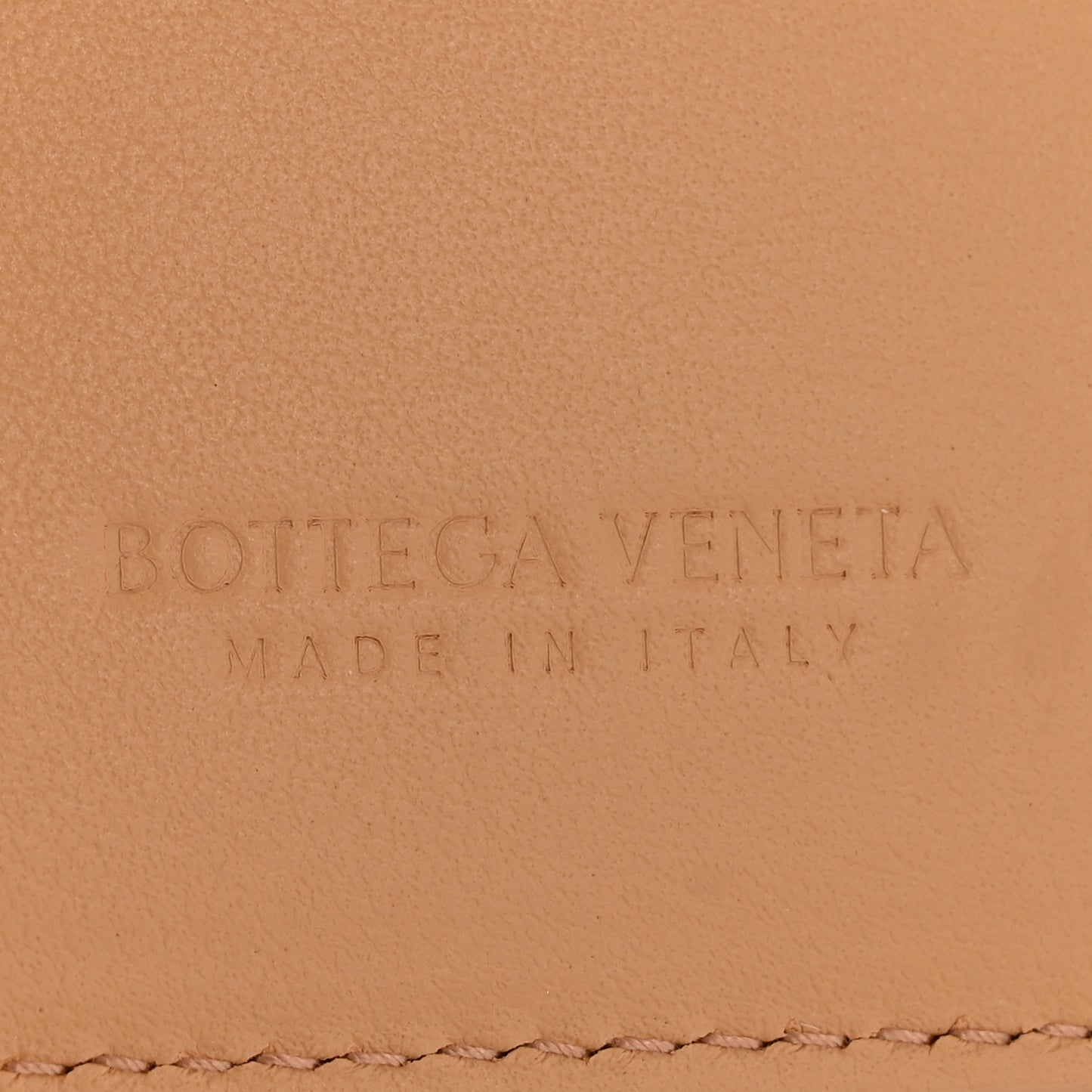 Nappa Maxi Intrecciato Small Bi-Fold Zip Wallet Porridge