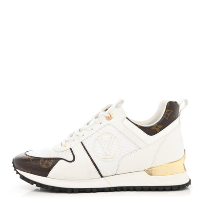 Louis Vuitton Calfskin Monogram Run Away Sneakers 38.5 White 1 of 21