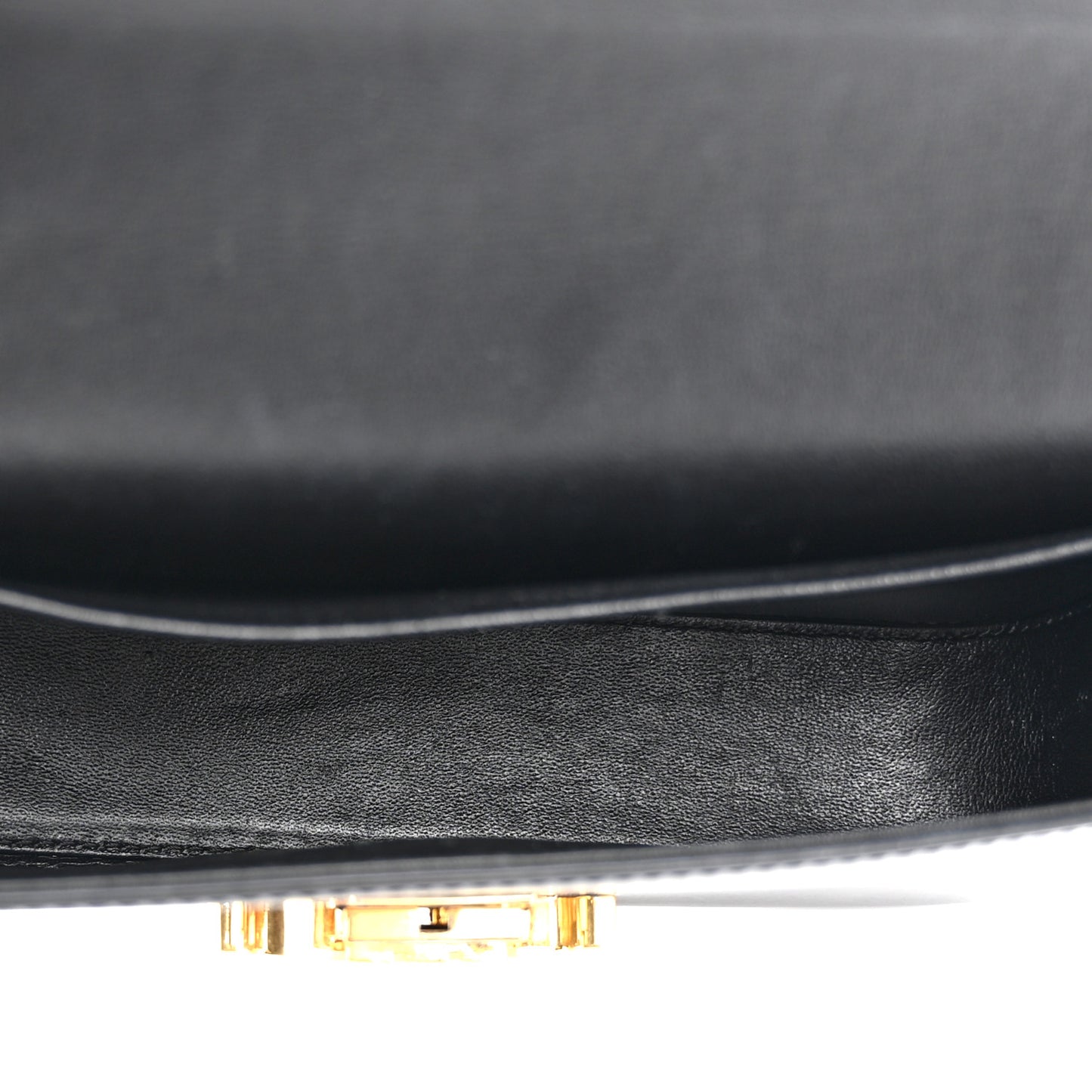 Shiny Calfskin Triomphe Shoulder Bag Black