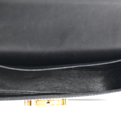 Celine Shiny Calfskin Triomphe Shoulder Bag Black 5 of 11