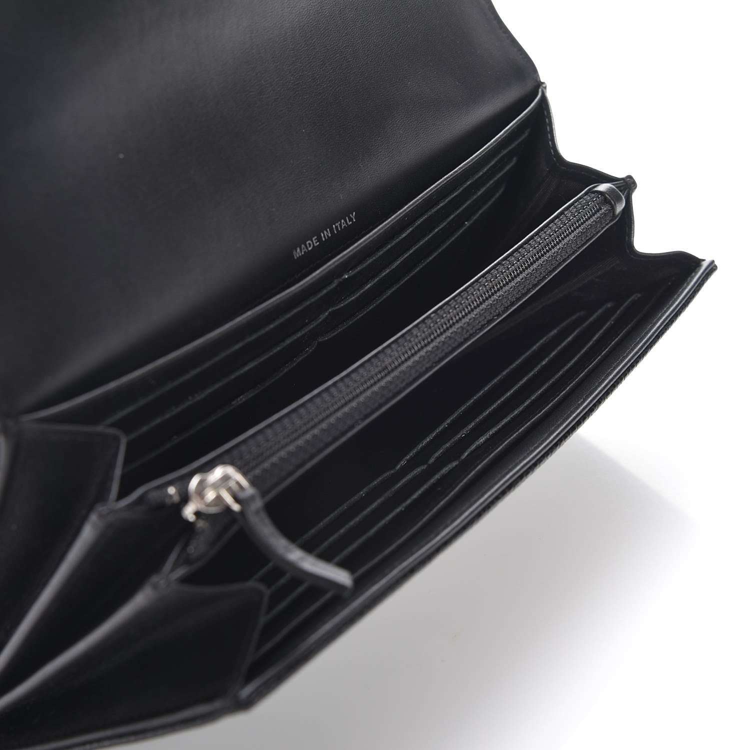 Chanel Caviar Timeless CC Large Gusset Flap Wallet Black 8 of 9