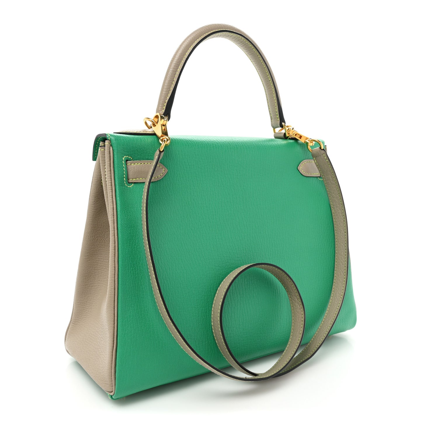 Chevre Mysore Horseshoe Kelly Retourne 28 Menthe Gris Tourterelle