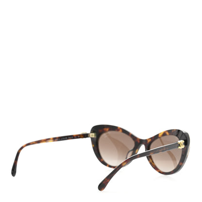 Chanel Acetate Polarized Cat Eye CC Sunglasses 5432-A Tortoise 4 of 8
