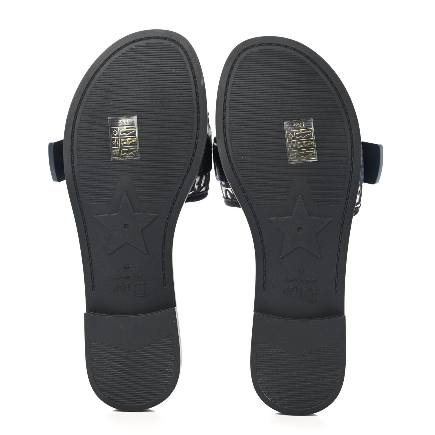 Christian Dior Nylon Oblique Dio(r)evolution Slide Sandals 40 Deep Blue 5 of 10