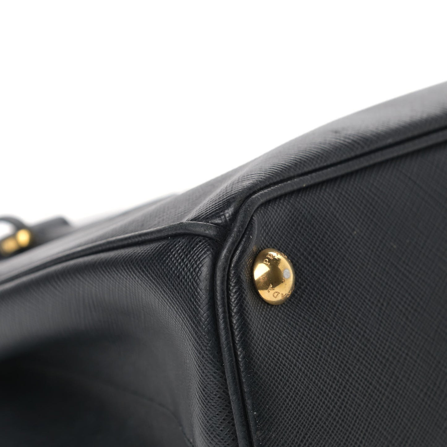 Saffiano Small Galleria Double Zip Tote Black
