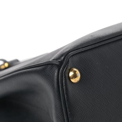 Prada Saffiano Small Galleria Double Zip Tote Black 9 of 17