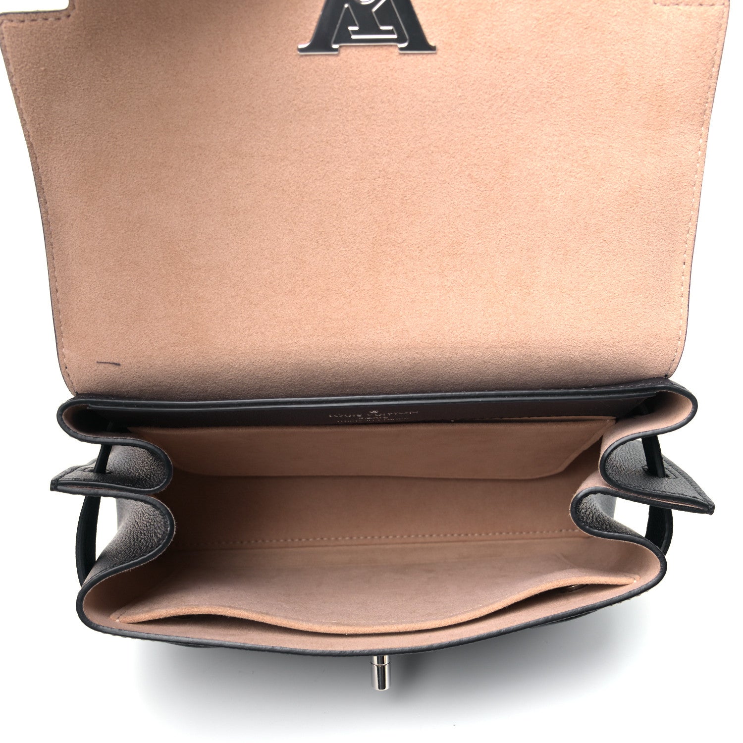Louis Vuitton Calfskin Lockme Ever BB Black 4 of 5