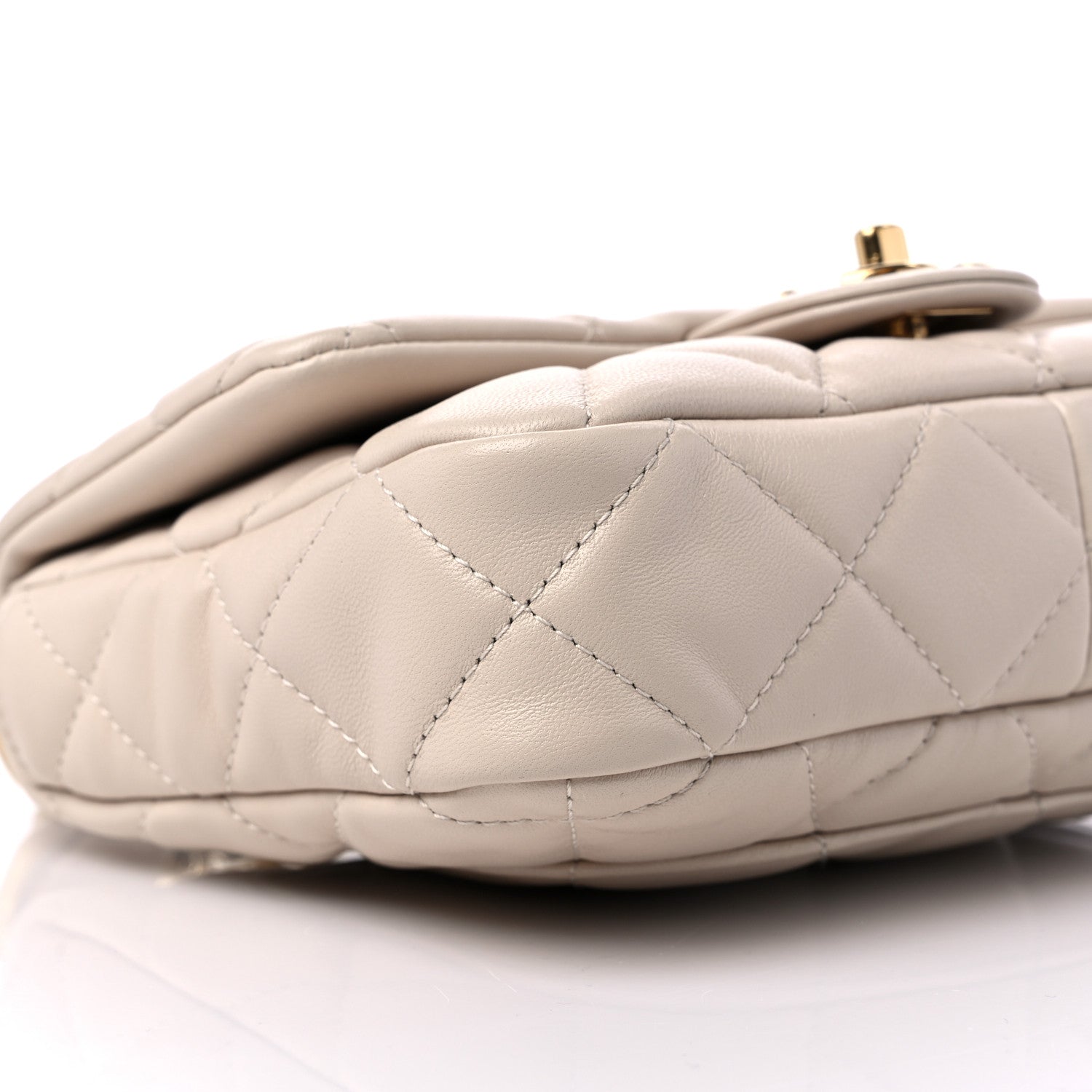 Chanel Lambskin Quilted Small CC Funky Town Flap Beige 8 of 10