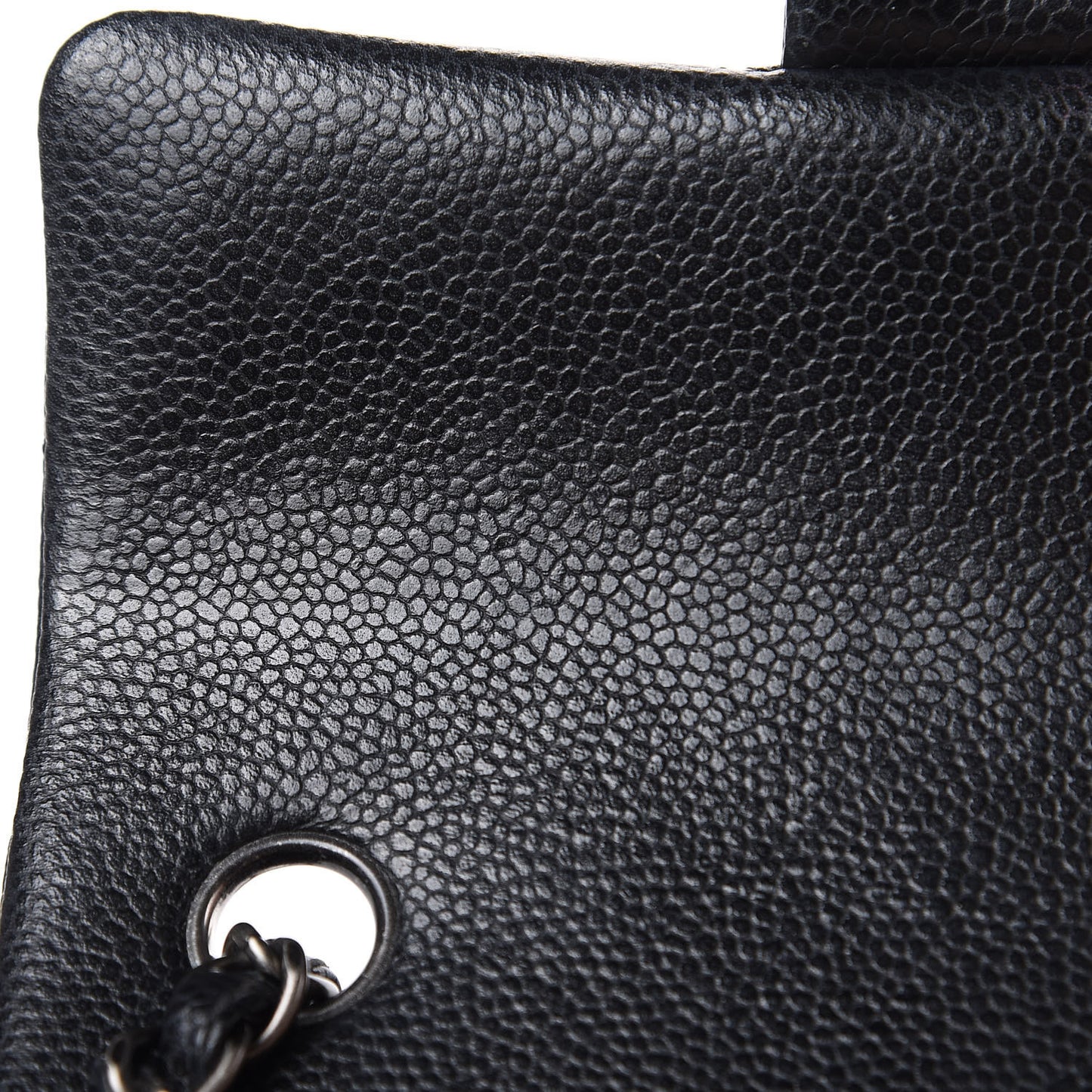 Caviar Quilted Mini Rectangular Flap Black