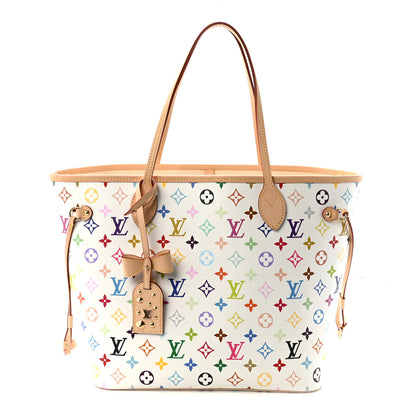 Louis Vuitton LV X TM Monogram Multicolor Neverfull MM White 1 of 10