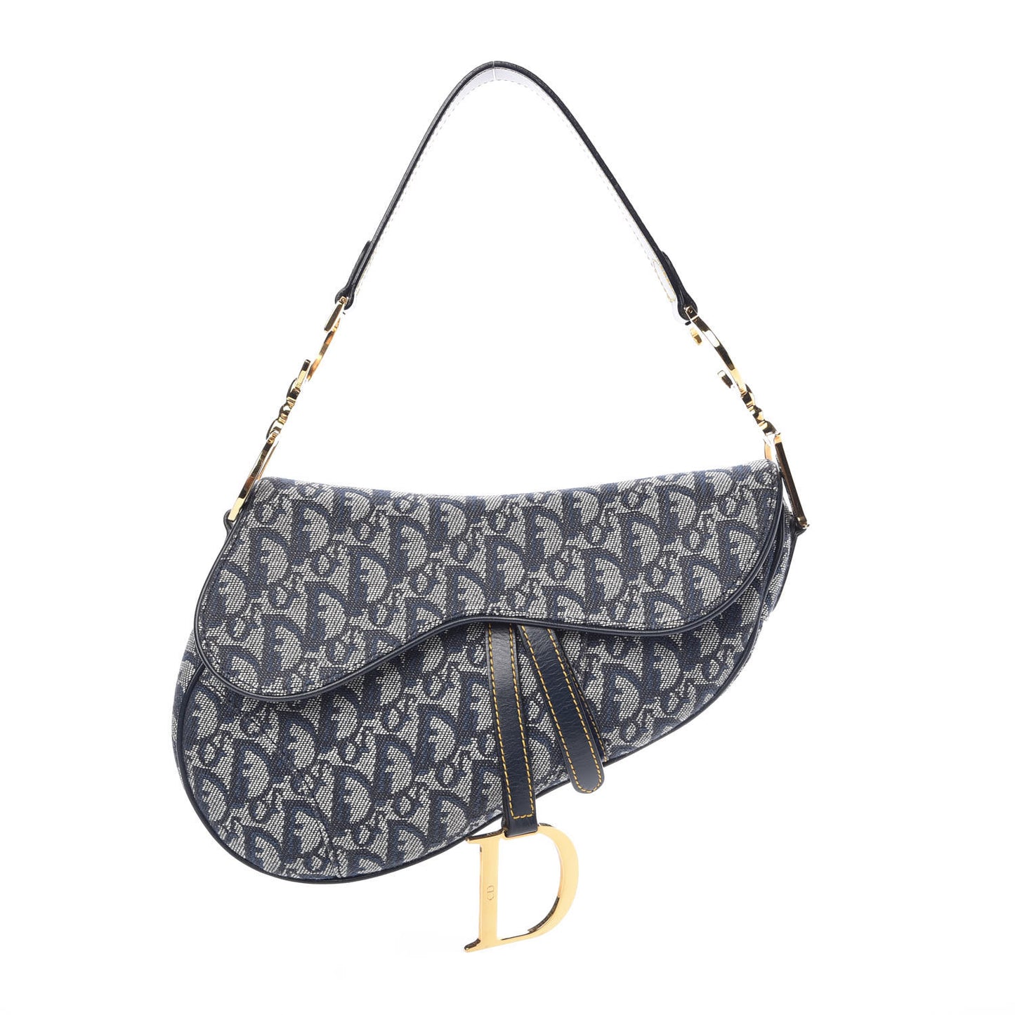 Monogram Saddle Bag Blue