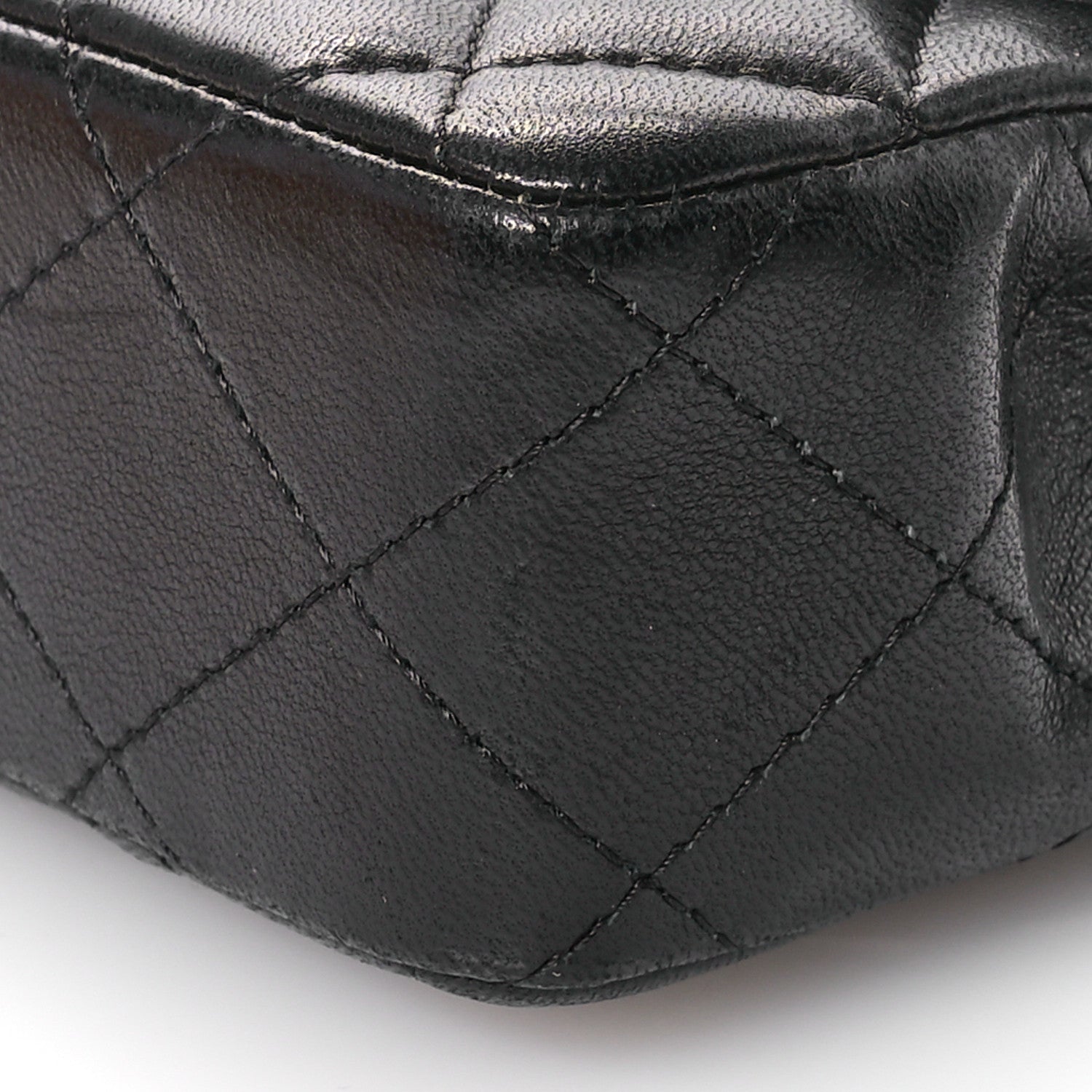Chanel Lambskin Quilted East West Flap Black 10 of 11