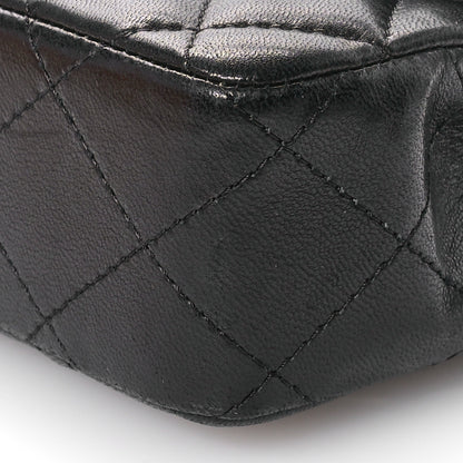 Chanel Lambskin Quilted East West Flap Black 10 of 11