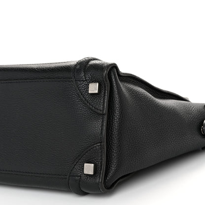 Celine Drummed Calfskin Micro Luggage Black 10 of 12