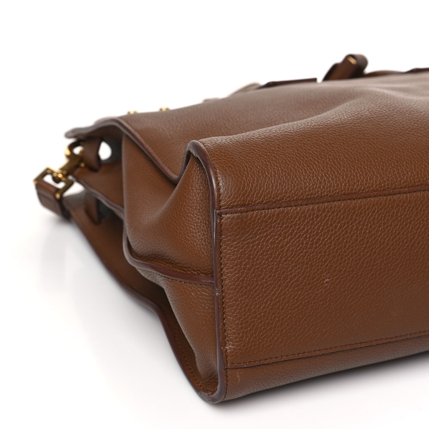 Grained Calfskin Large Thin Sac De Jour Toasted Brown