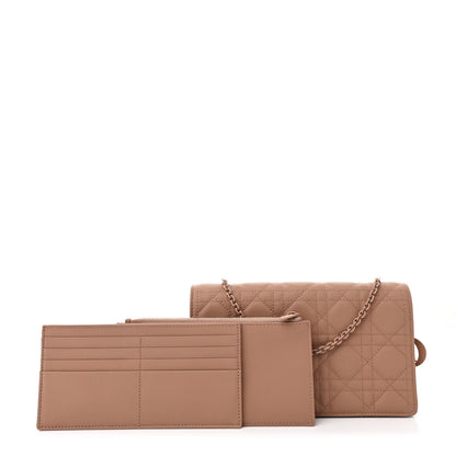 Christian Dior Ultra Matte Calfskin Cannage Lady Dior Clutch Fard 3 of 13