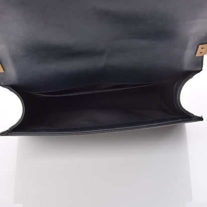 Chanel Lambskin Quilted Medium Boy Flap Dark Navy Blue 7 of 15