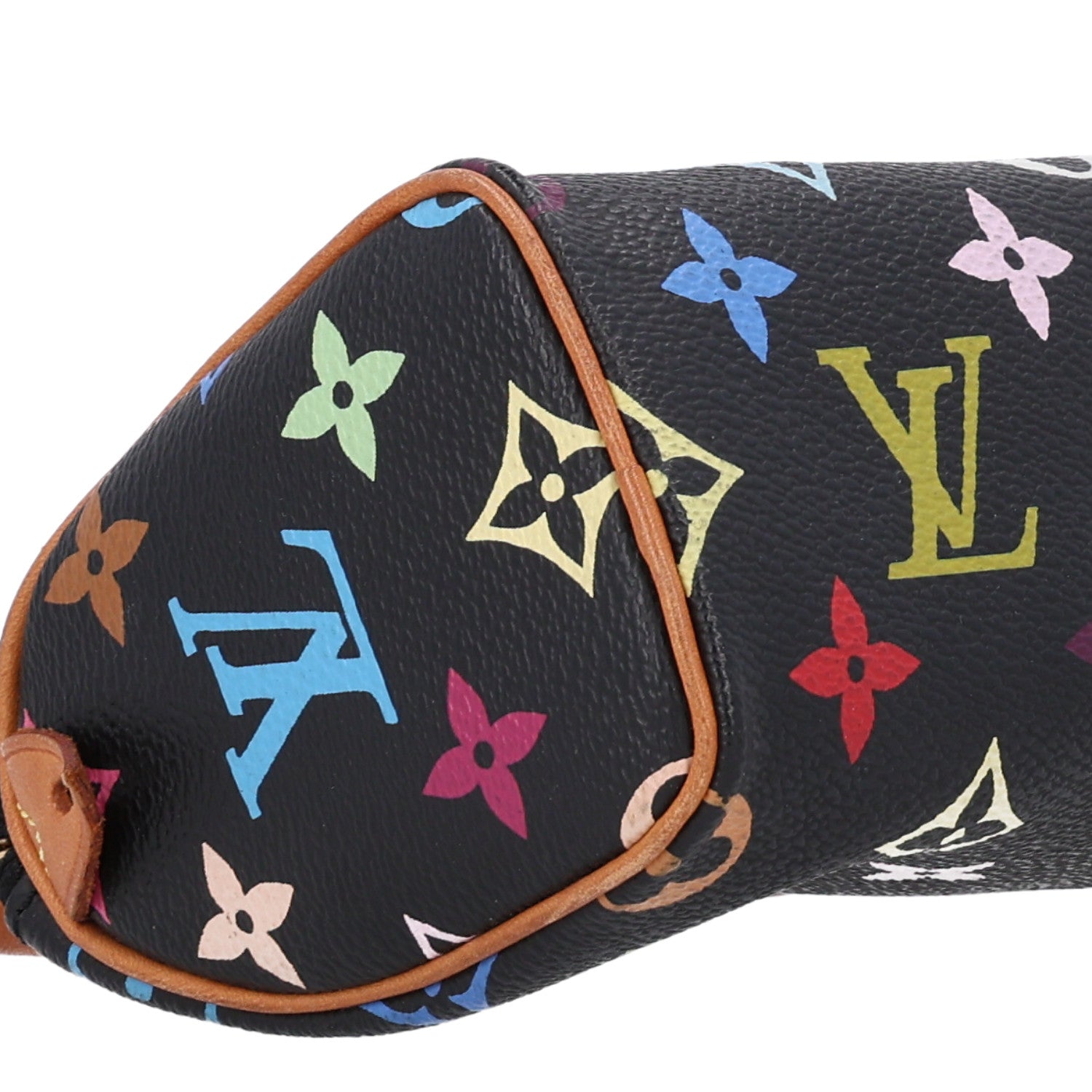 Louis Vuitton Monogram Multicolor Mini Sac HL Speedy Black 8 of 9