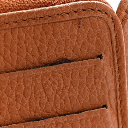 Gucci Grained Calfskin Continental Zip Wallet Tan 8 of 12