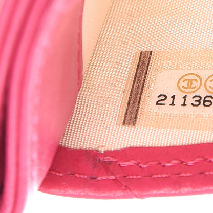 Chanel Lambskin Quilted Card Holder Fuchsia 8 of 12