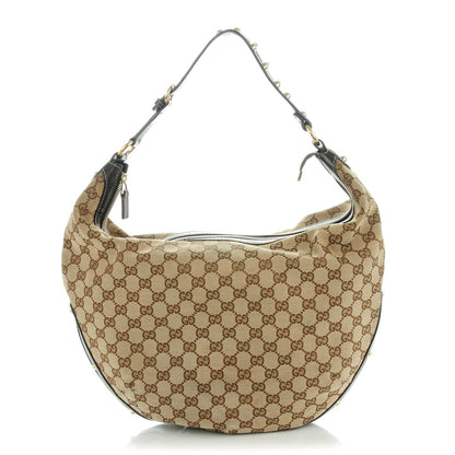 Gucci Monogram Biba Hobo Dark Brown 1 of 8