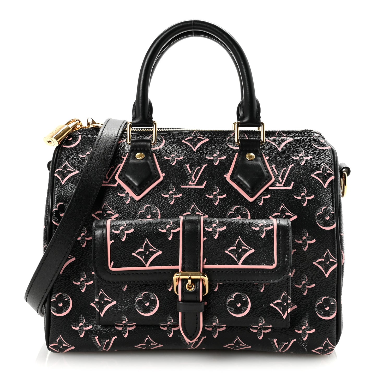 Monogram Fall for You Speedy Bandouliere 25 Black