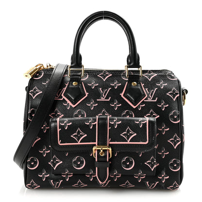 Louis Vuitton Monogram Fall for You Speedy Bandouliere 25 Black 1 of 9