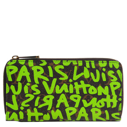 Louis Vuitton Monogram Graffiti Zippy Wallet Green 1 of 8