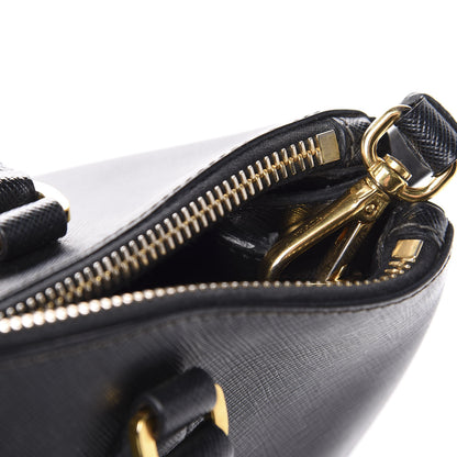 Prada Saffiano Small Galleria Double Zip Tote Black 15 of 15
