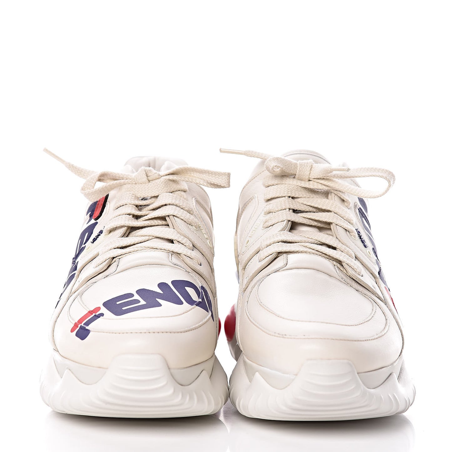 X FILA Vitello Mania Painted Womens Chunky Sneakers 40 Ice White Caipiroska Blueberry