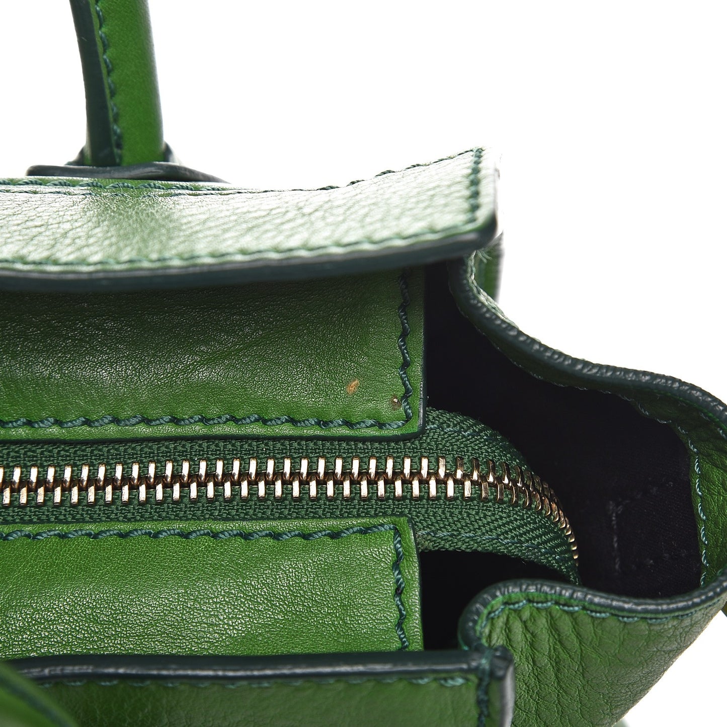 Smooth Calfskin Nano Luggage Green