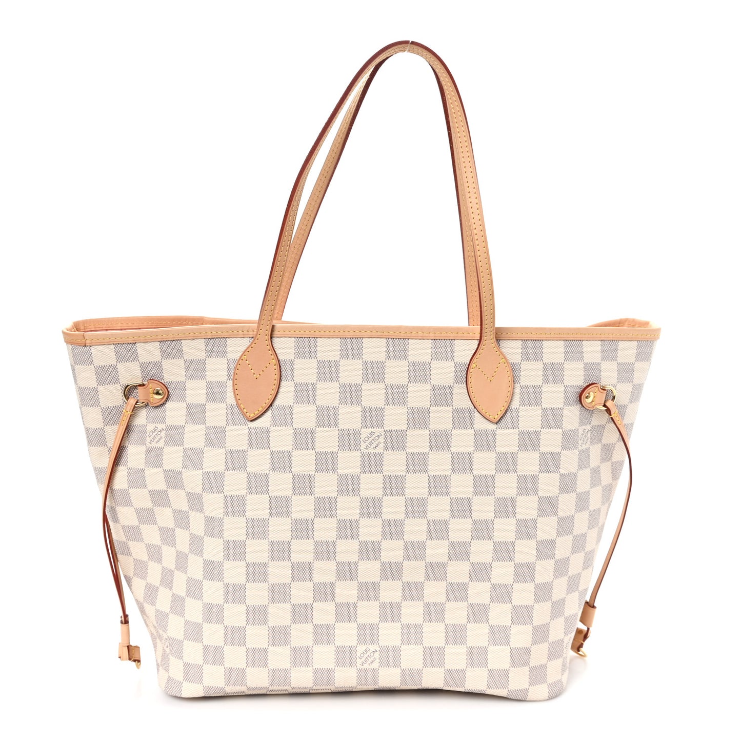 Damier Azur Neo Neverfull MM Rose Ballerine