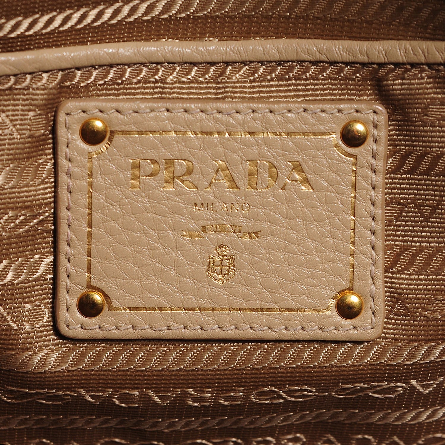 Prada Vitello Daino Large Double Zip Tote Sabbia 6 of 10