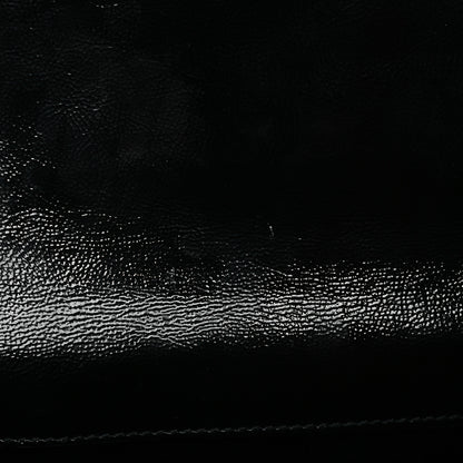 Saint Laurent Textured Patent Monogram Large Belle De Jour Clutch Black 8 of 8