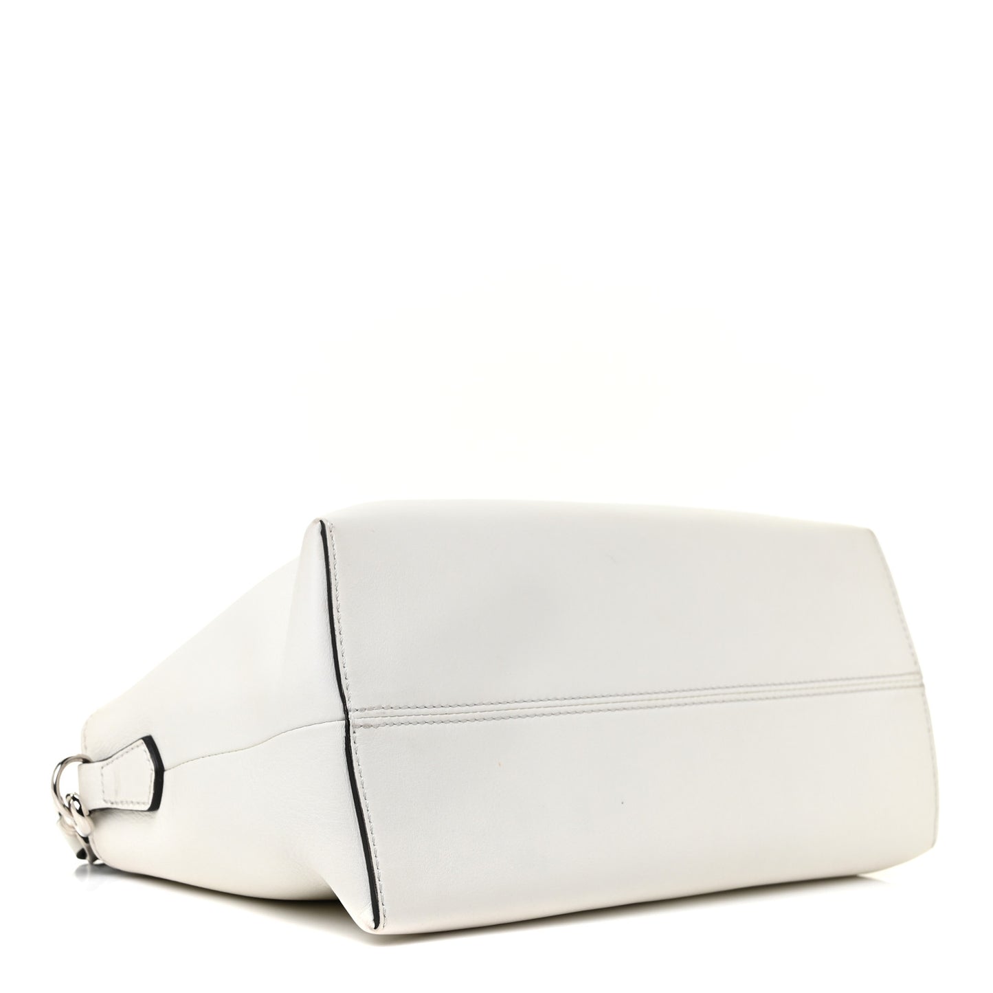 Vitello Dolce Bi-Color FF 1974 Embossed Medium By The Way Boston Bag White Ice Maya Black
