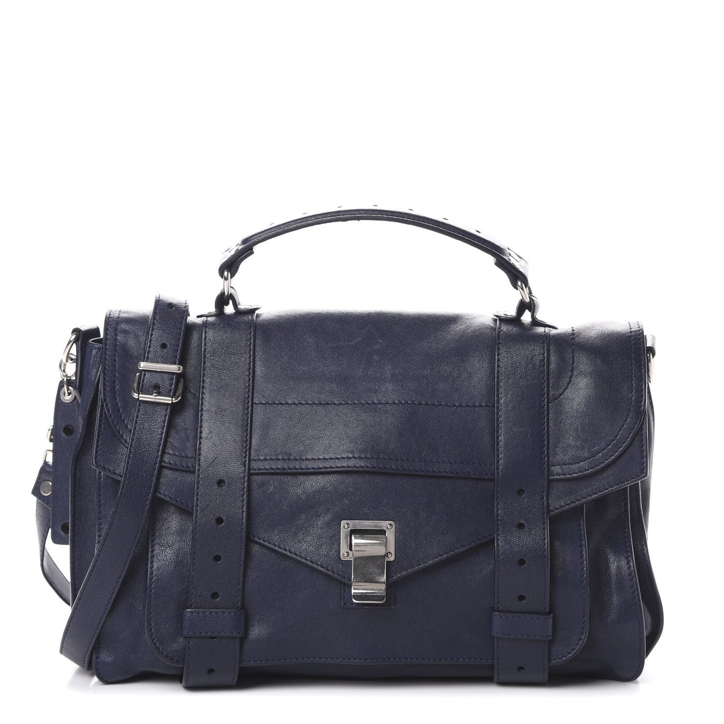 Lambskin Medium PS1 Satchel Midnight