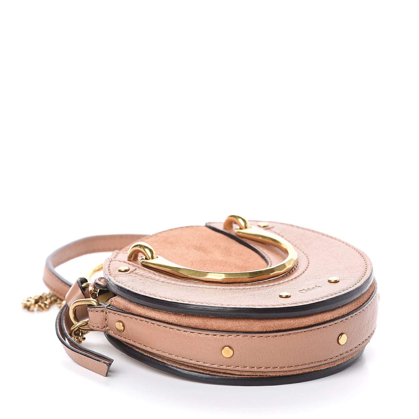 Goatskin Suede Mini Pixie Bag Nougat