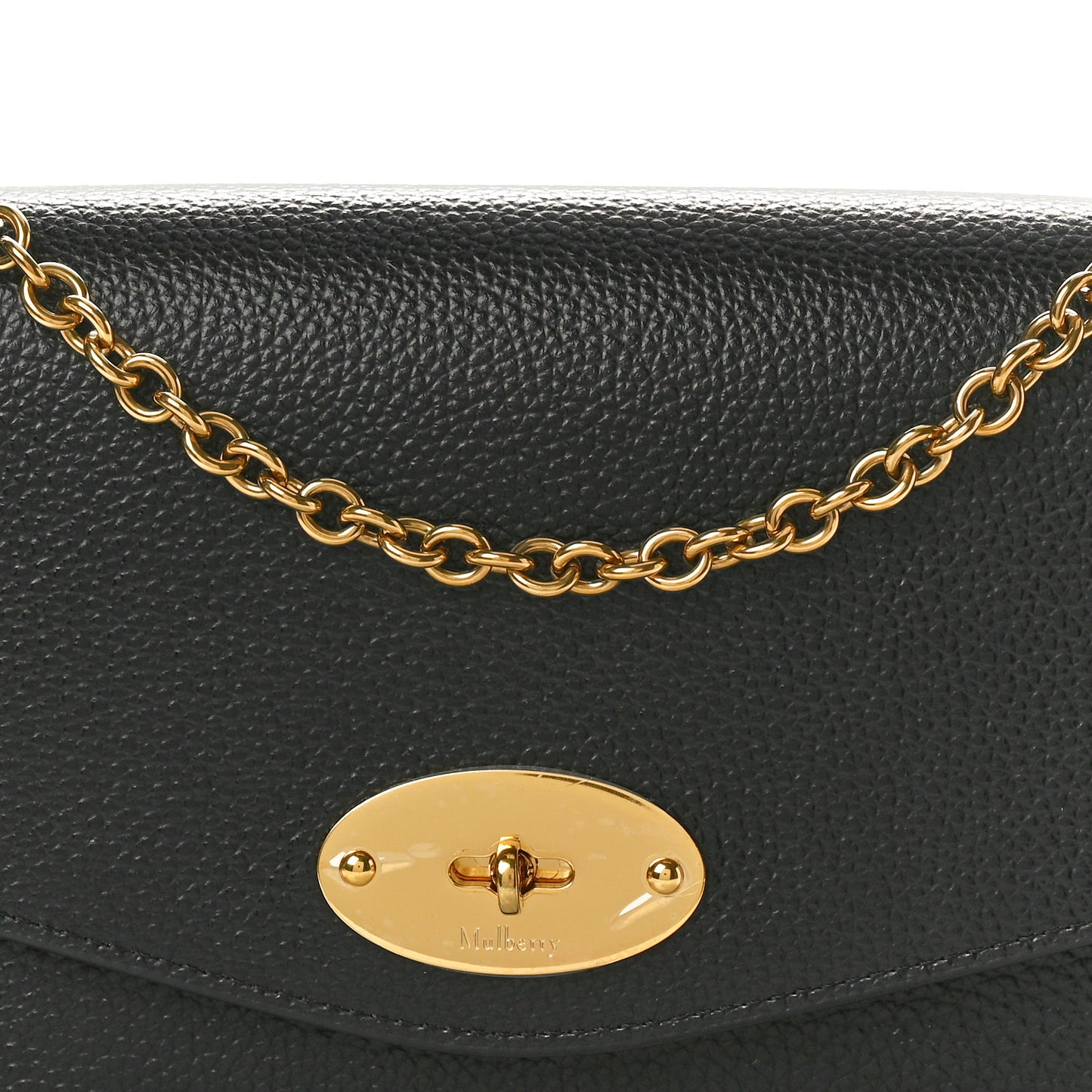 Small Classic Grain Calfskin Small Darley Black