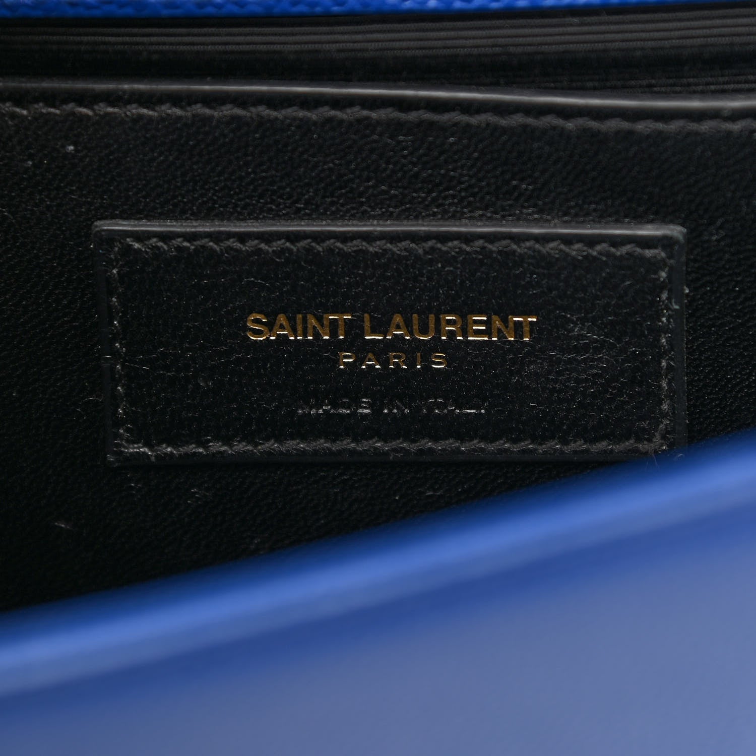 Saint Laurent Grain De Poudre Small Classic Monogram Kate Satchel Royal Blue 7 of 12
