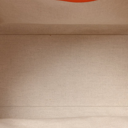 Gucci Piuma Calfskin Jumbo GG Embossed Large Duffle Bag Good Orange 5 of 15