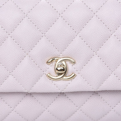 Chanel Caviar Quilted Mini Coco Handle Flap Lilas Lilac 9 of 10
