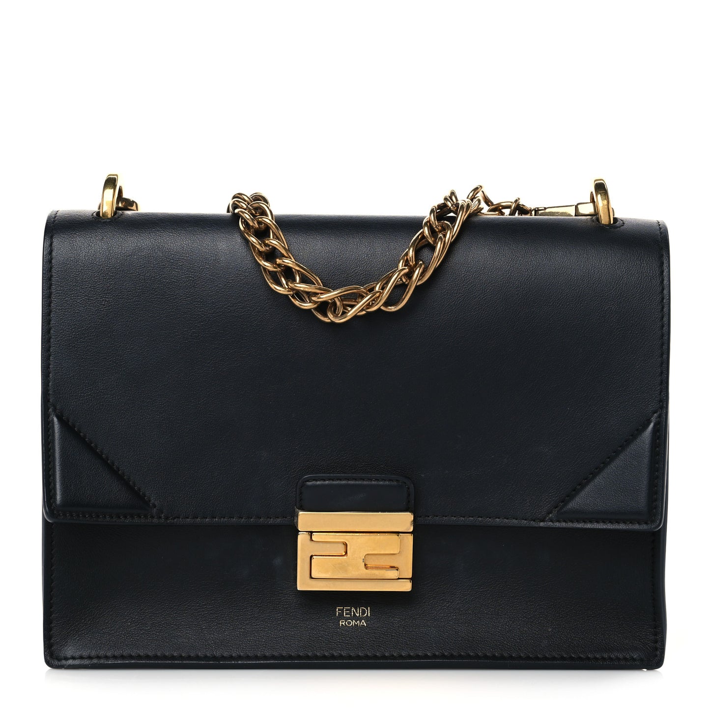 Vitello Grace F is Fendi Kan U Shoulder Bag Black