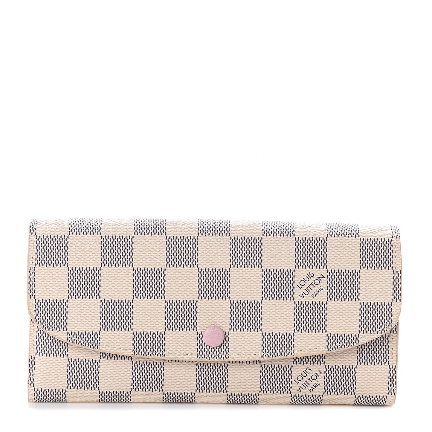 Damier Azur Emilie Wallet Rose Ballerine