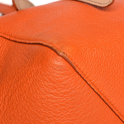 Celine Soft Grained Calfskin Medium Belt Cabas Phantom Orange 11 of 12