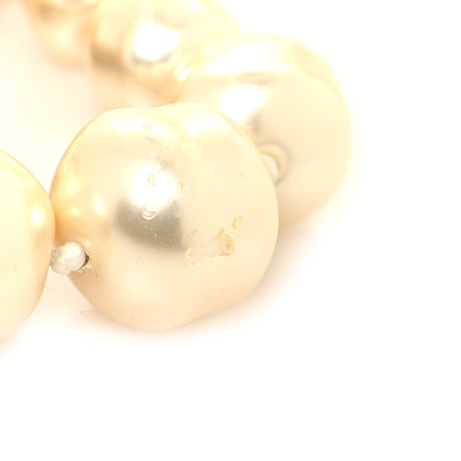 Gucci Pearl Crystal Bee Bracelet M Aged Gold 5 of 5
