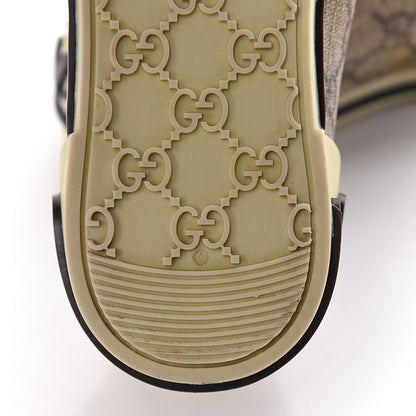 Gucci GG Monogram Web Womens Script Sneakers 38 Brown 11 of 12