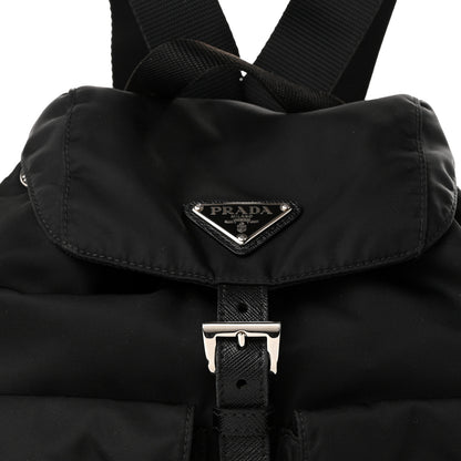 Prada Re-Nylon Vela Saffiano Small Backpack Black 7 of 9