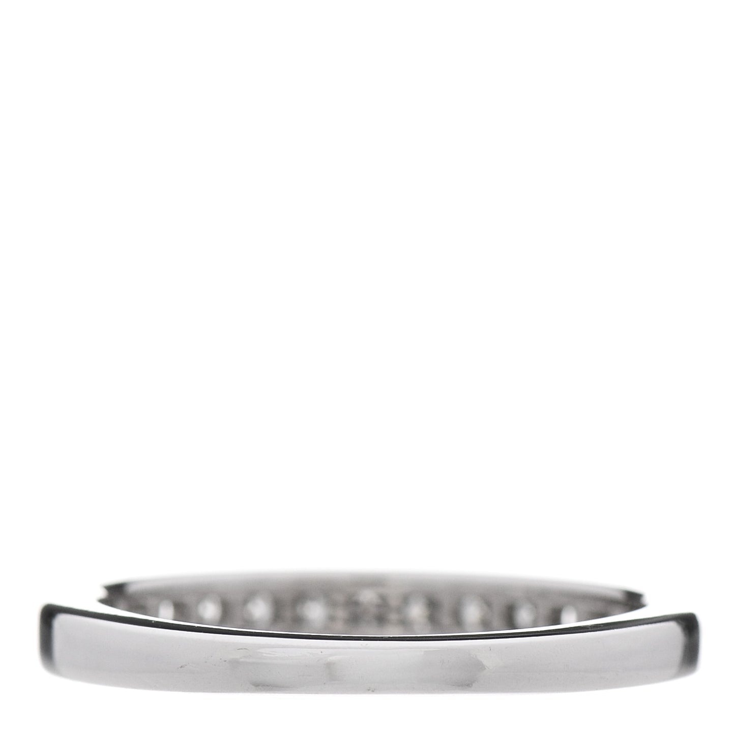 Platinum Diamond 2.5mm Half Circle Wedding Band Ring 49 5