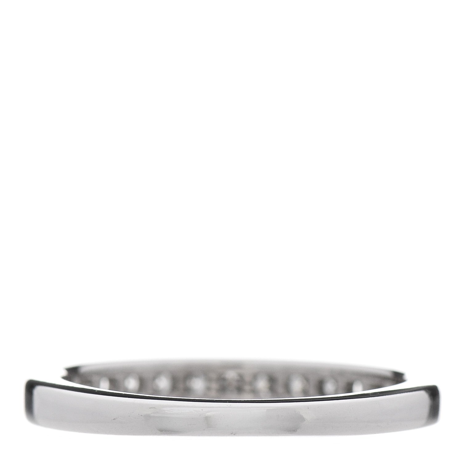 Tiffany Platinum Diamond 2.5mm Half Circle Wedding Band Ring 49 5 2 of 5